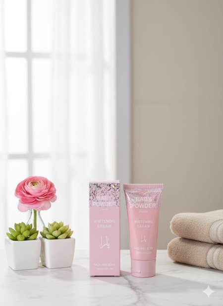 كريم مبيض للوجه والجسم Baby Powder